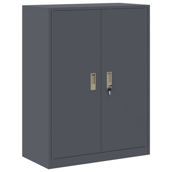 vidaXL Storage Cabinet Anthracite 80 x 40 x 105 cm Steel