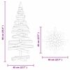 vidaXL Christmas Trees with Stand Brown 90 cm Solid pine wood