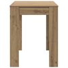 vidaXL Dining Table Artisan Oak 120x60x76 cm Engineered Wood