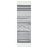 vidaXL Rug Grey and White 80x300 cm Cotton