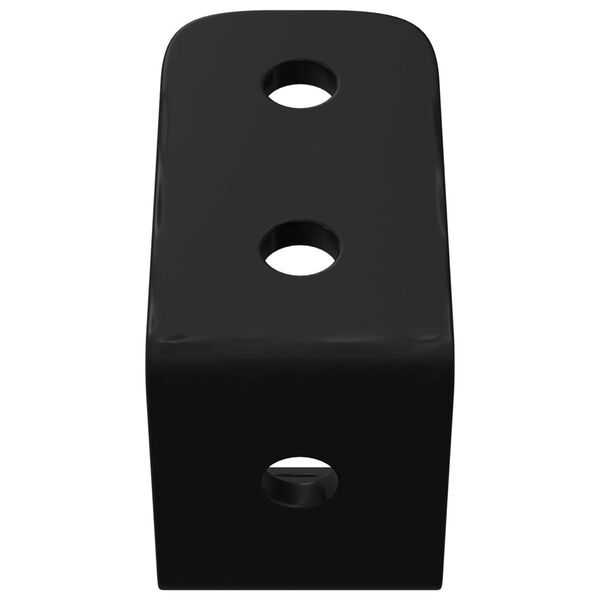 vidaXL Hooks 12 pcs Black M5 x 110 mm Iron