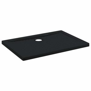 vidaXL Shower Base Tray with Dots 100 x 70 x 4 cm ABS Black