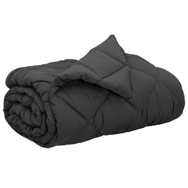 vidaXL Full Year Duvet Anthracite 220 x 260 cm Microfiber