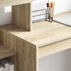 vidaXL Desk with Shelf Sonoma Oak 100 x 40 x 90 cm Engineered Wood