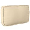 vidaXL Pallet Cushion Set 3 pcs Beige Oxford Fabric