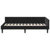 vidaXL Corner Bed Frame with Headboard Black 90 cm x 200 cm Velvet