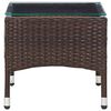 vidaXL Coffee Table Brown 60x40x36 cm Poly Rattan