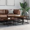 vidaXL Nesting Coffee Tables 5 pcs Brown Oak Engineered Wood