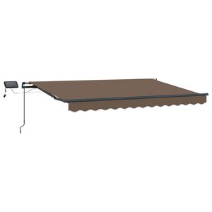 vidaXL Retractable Awning Taupe 600 x 300 cm Fabric and Aluminium