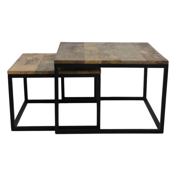 HSM Collection 2 Piece Coffee Table Set Square