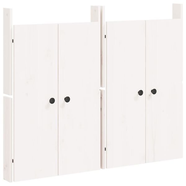 vidaXL Outdoor Kitchen Doors MEPPEL 2 pcs White 50x9x82 cm Solid Wood Pine