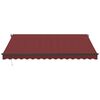 vidaXL Automatic Retractable Awning with LEDs Burgundy 400x300 cm
