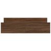 vidaXL Bed Frame without Mattress Brown Oak 180x200 cm Super King