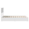 vidaXL Storage Bed with Headboard White 120 x 190 cm Engineered Wood