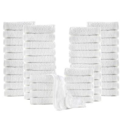 vidaXL Guest Towels 50 pcs Cotton 350 gsm 30x30 cm White