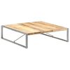 vidaXL Coffee Table 140x140x40 cm Rough Mango Wood