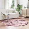 vidaXL Shaggy Rug High Pile NAVARRA Dusty Pink 160x160 cm Polyester