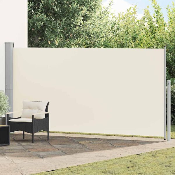 vidaXL Retractable Side Awning 160 x 500 cm Cream