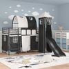 vidaXL Kids'Loft Bed Frame Black 90 x 190 cm Metal
