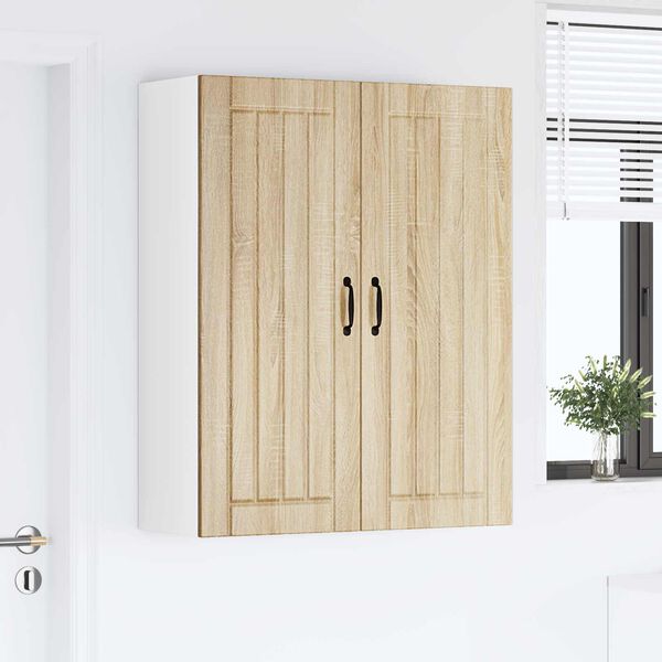 vidaXL Dishwasher Panel Lucca Sonoma Oak 80 x 31 x 100 cm