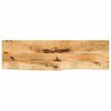 vidaXL Table Top 110x20x3.8 cm Live Edge Solid Wood Rough Mango