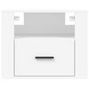 vidaXL Wall-mounted Bedside Cabinet White 50x36x40 cm