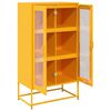 vidaXL Highboard Mustard Yellow 68x39x123 cm Steel