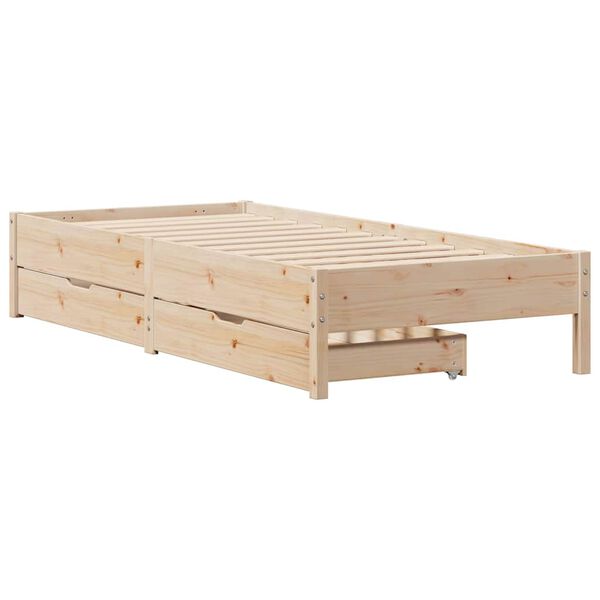 vidaXL Bed Frame without Mattress 90x200 cm Solid Wood Pine