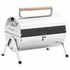 vidaXL Portable Tabletop Charcoal BBQ Grill Stainless Steel Double Grids