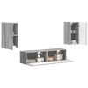vidaXL TV Cabinet Set 4 pcs Grey Sonoma Engineered Wood