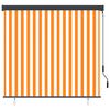vidaXL Outdoor Roller Blind 160x250 cm White and Orange