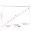 vidaXL Projection Screen Wall-Hanging 108 Inch 16:9