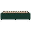 vidaXL Bed Frame without Mattress Dark Green 120x190 cm Small Double Velvet