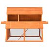 vidaXL Rabbit Hutch Solid Pine & Fir Wood 152x128x108 cm