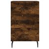 vidaXL Bedside Cabinet Smoked Oak 40x40x66 cm Engineered Wood