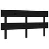 vidaXL Bed Frame without Mattress Black King Size Solid Wood Pine