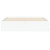 vidaXL Bed Frame with Drawers without Mattress White 150x200 cm King Size
