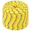 vidaXL Multipurpose Utility Rope 14 mm 25 m Yellow PP 1275 kg Max Load