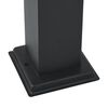 vidaXL Bollard Light with Sensor&Outlet 110 cm Black IP44