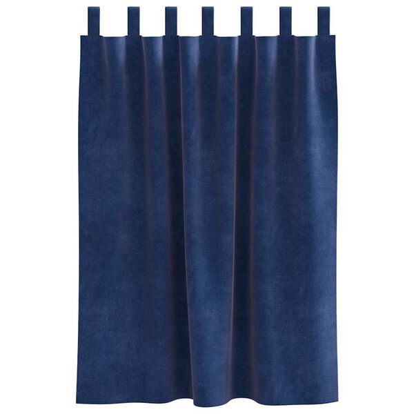 vidaXL Blackout Curtains 2 pcs Dark Blue 140 x 140 cm Velvet