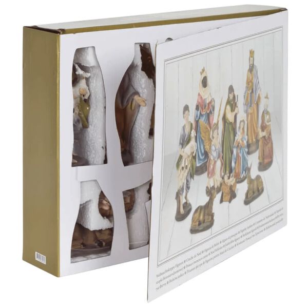 Ambiance 10 Piece Christmas Decoration Nativity Figures Set