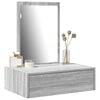 vidaXL Dressing Table with Drawer Grey 60 x 40 x 70 cm Engineered Wood