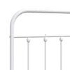 vidaXL Metal Replace Headboard White 160 cm