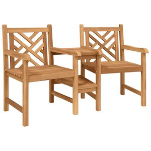 vidaXL Garden Outdoor Chairs 152 x 63 x 89 cm Solid Teak Wood