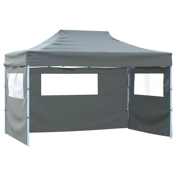 vidaXL Party Tent Folding Anthracite 291 x 431 x 315 cm Oxford Fabric