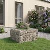 vidaXL Gabion Raised Bed Silver 80 x 80 x 40 cm Galvanised Steel