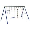 vidaXL Outdoor Swing Set with Swing. Trapeze. Ladder. Disc Swing