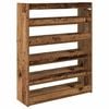 vidaXL Shoe Rack Old Wood 80x25x100 cm Engineered Wood