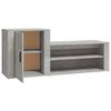 vidaXL Shoe Cabinet Concrete Grey 130x35x54 cm Engineered Wood