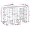 vidaXL Garden Bench Gabion Design 63x31.5x42 cm Impregnated Wood Pine